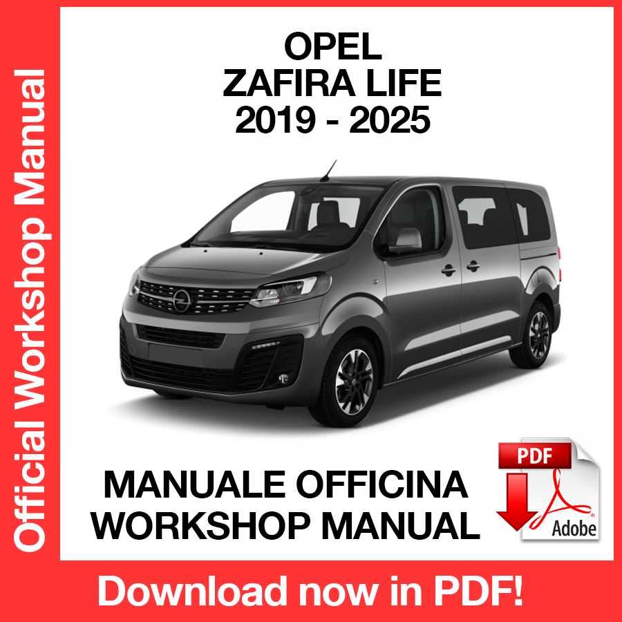 Workshop Manual Opel Zafira Life (2019-2025) (ITA)