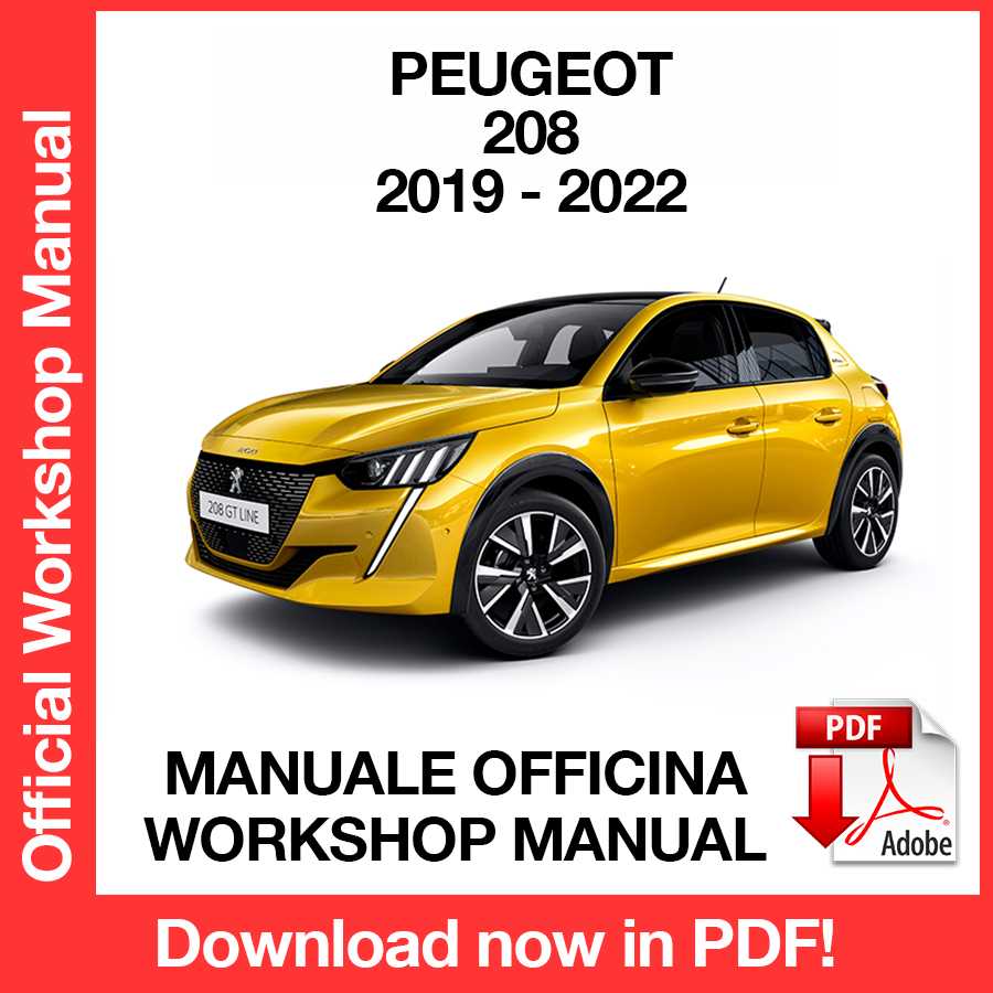 Workshop Manual Peugeot 208 (2019-2022) (ITA)