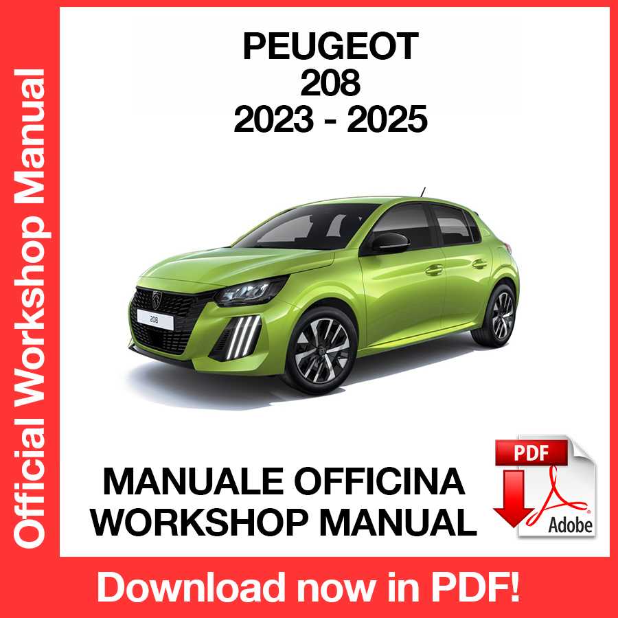 Workshop Manual Peugeot 208 (2023-2025) (ITA)