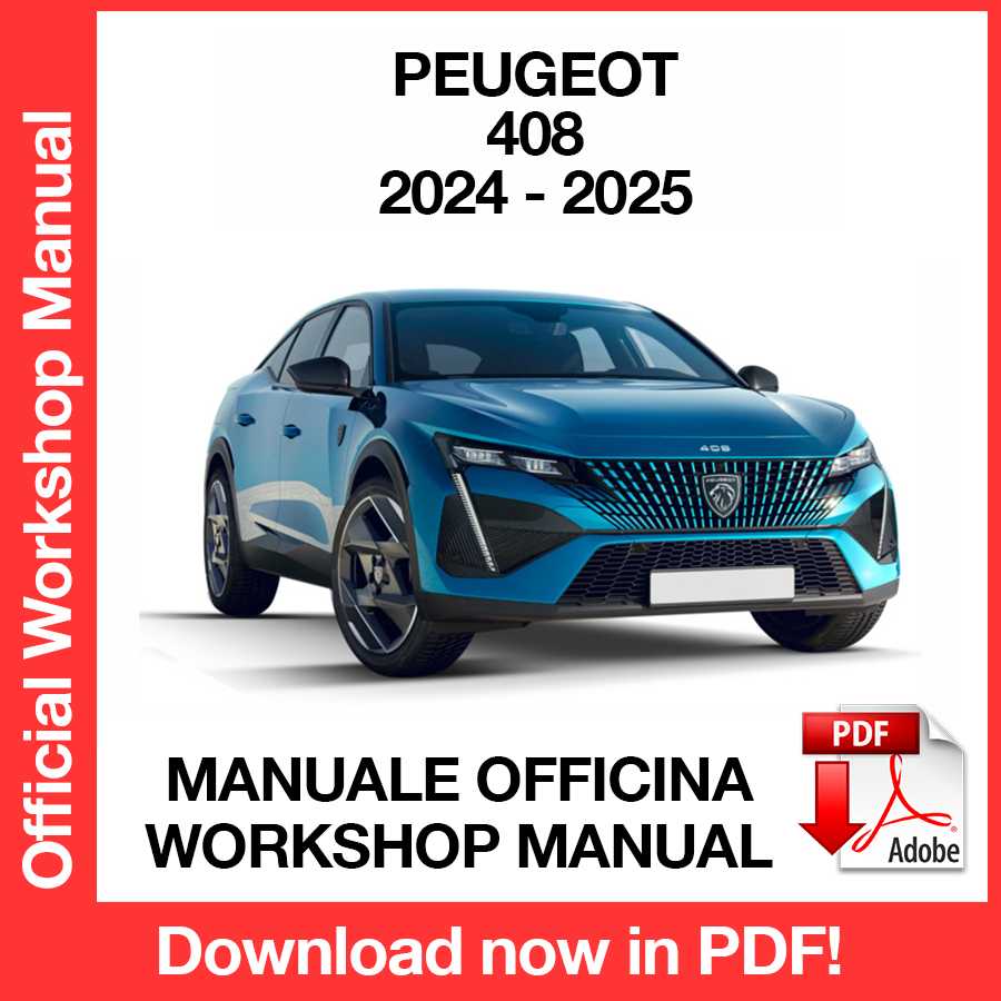 Workshop Manual Peugeot 408 (2024-2025) (ITA)
