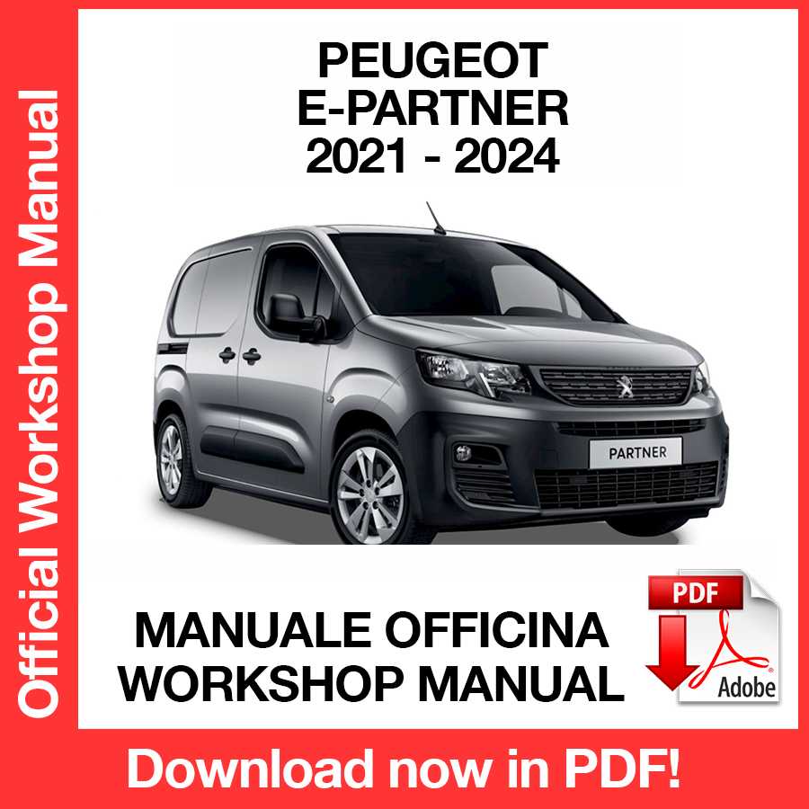 Workshop Manual Peugeot e-Partner (2021-2024) (ITA)