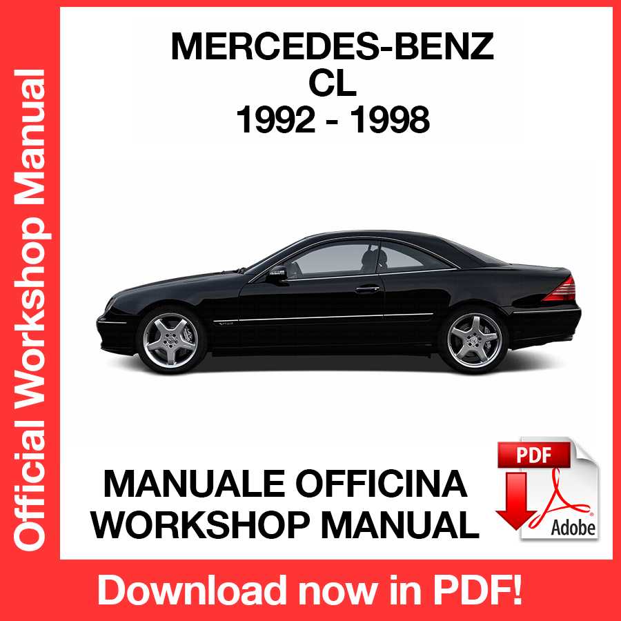Workshop Manual Mercedes Benz CL (1992-1998) (EN)
