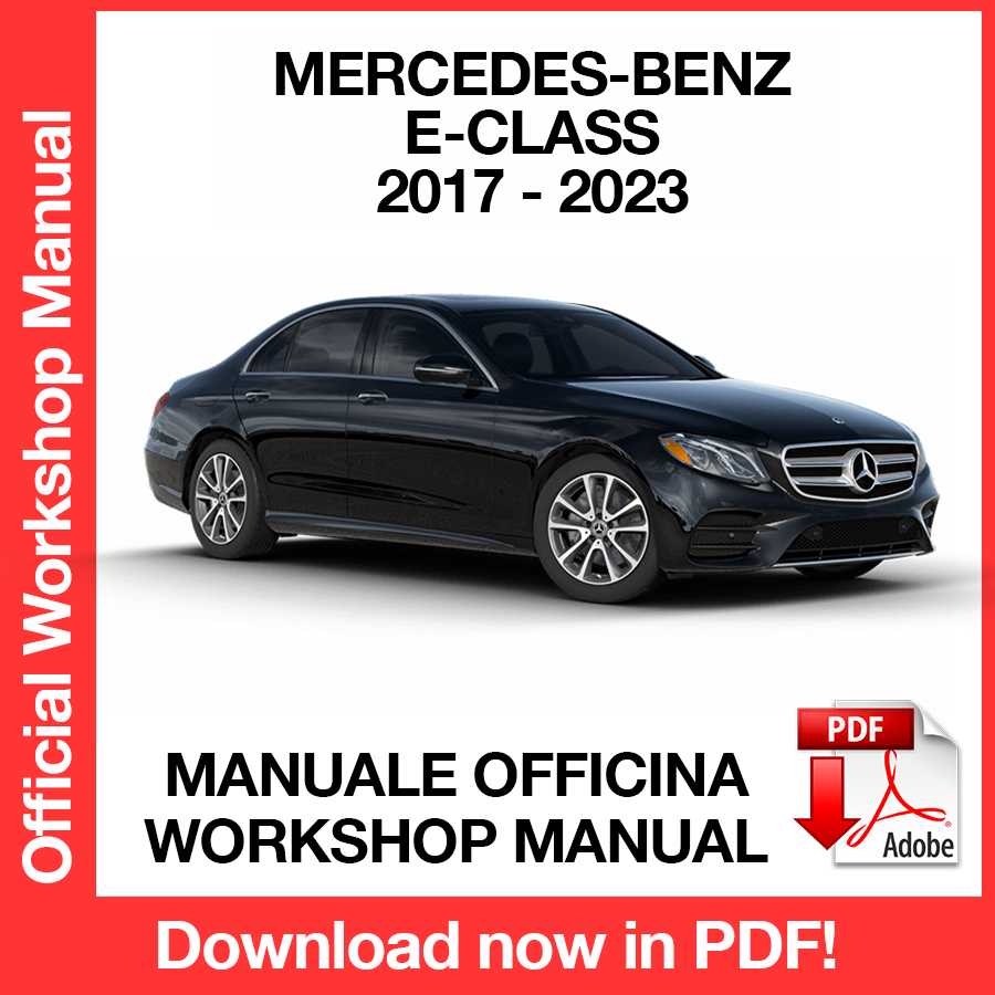 Workshop Manual Mercedes Benz E Class W213 (2017-2023) (EN)