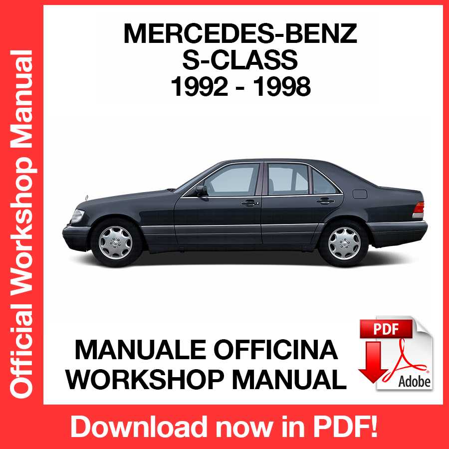 Workshop Manual Mercedes Benz S Class W140 (1992-1998) (EN)