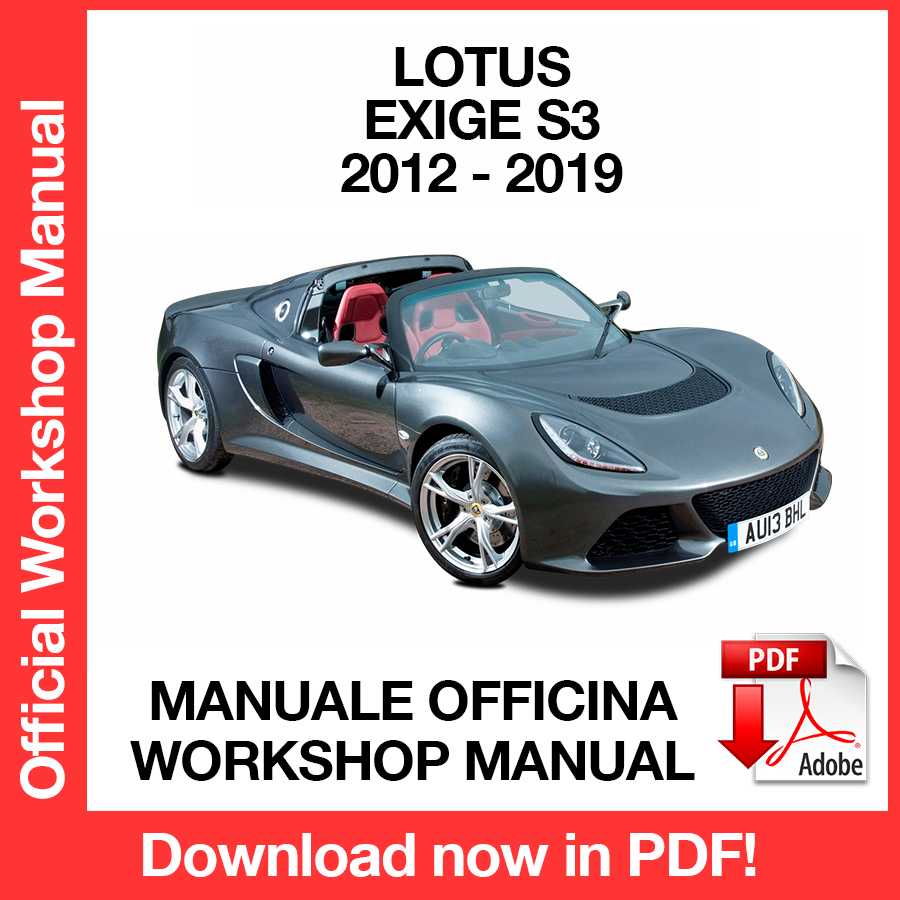 Workshop Manual Lotus Exige S3 (2012-2019) (EN)