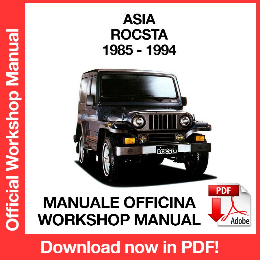 WORKSHOP MANUAL ASIA ROCSTA (1985-1994) (EN)