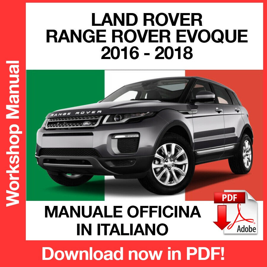 Workshop Manual Land RoverRange Rover Evoque L538 (2016-2018) (ITA)