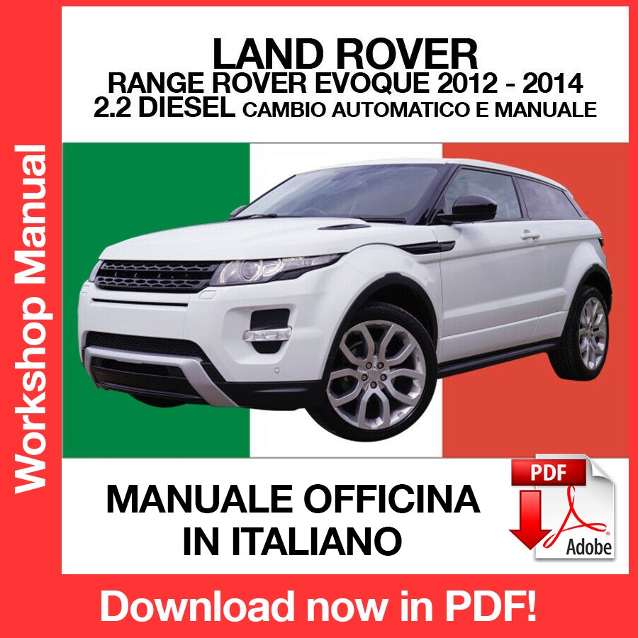 Workshop Manual Land RoverRange Rover Evoque L538 (2012-2014) (ITA)
