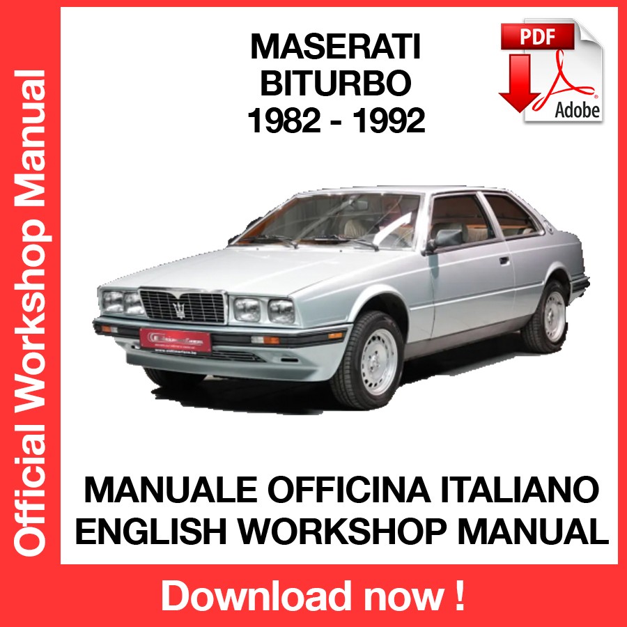 Workshop Manual Maserati Biturbo (1982-1992) (EN)