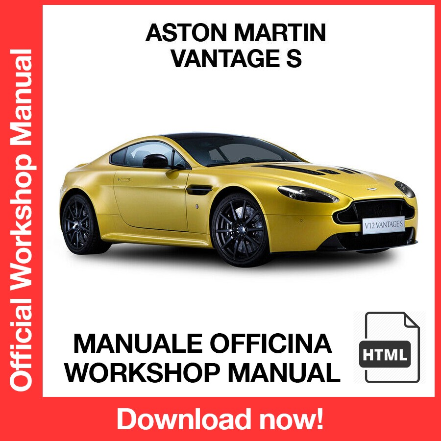 WORKSHOP MANUAL ASTON MARTIN VANTAGE S (EN)