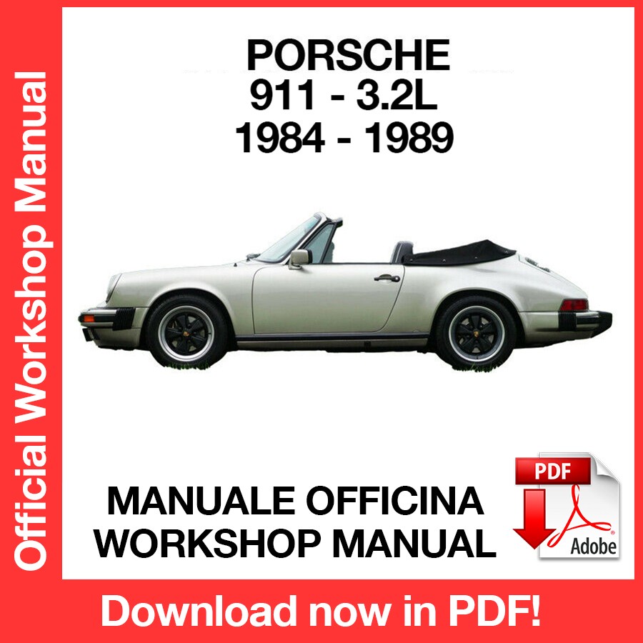 Workshop Manual Porsche 911 3.2L (1984-1989) (EN)