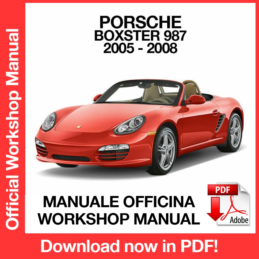 Workshop Manual Porsche Boxster 987 (2005-2008) (EN)