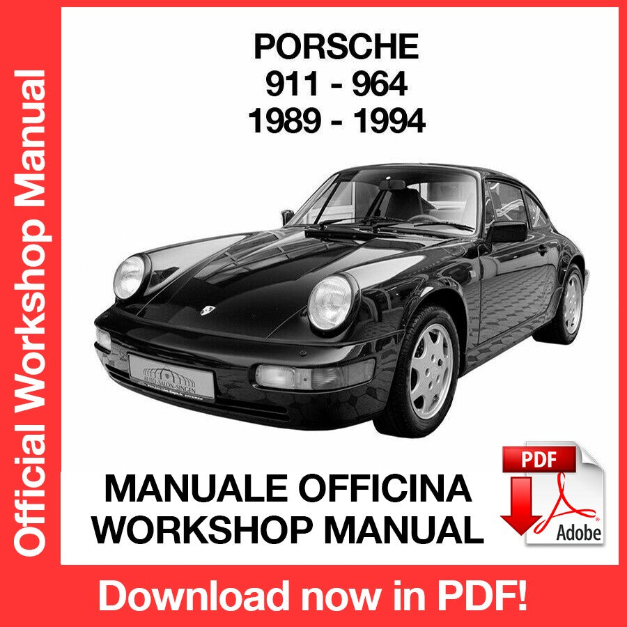 Workshop Manual Porsche 911 964 (1989-1994) (EN)
