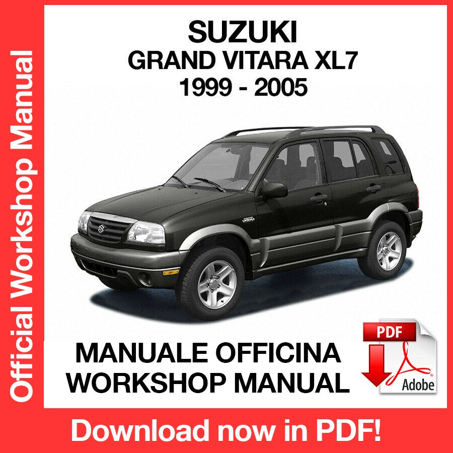 Workshop Manual Suzuki Grand Vitara XL7 (1999-2005) (EN)