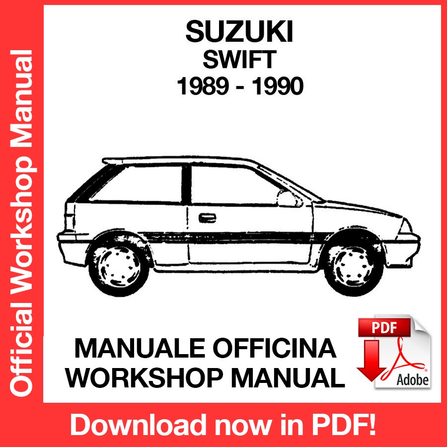 Workshop Manual Suzuki Swift (1989-1990) (EN)