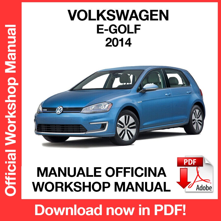 Workshop Manual Volkswagen E-Golf (2014) (EN)