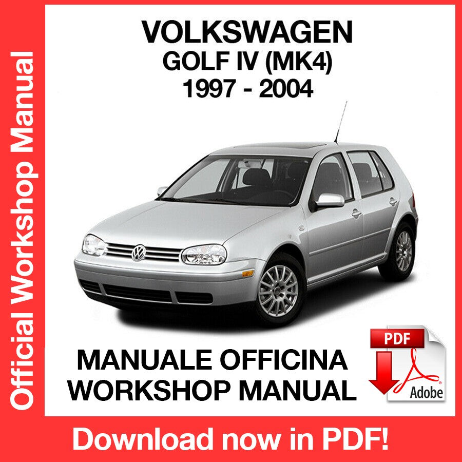Workshop Manual Volkswagen Golf MK4 (1997-2004) (EN)