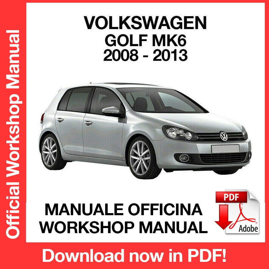 Workshop Manual Volkswagen Golf MK6 (2008-2013) (EN)