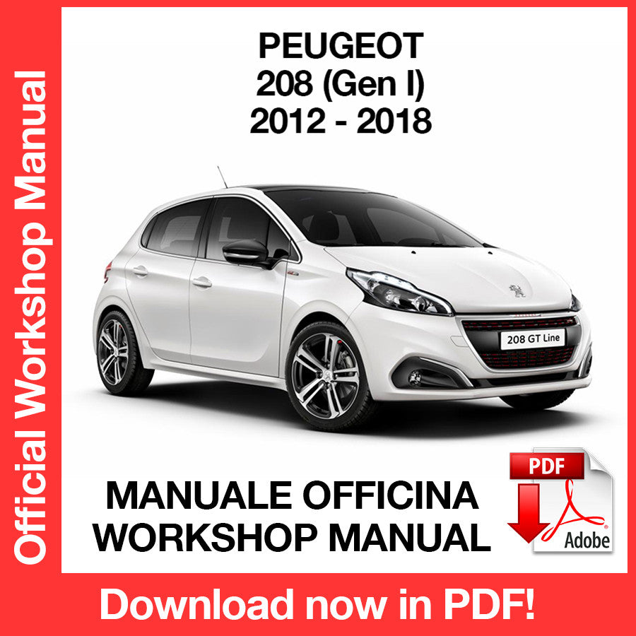 Workshop Manual Peugeot 208 (2012-2018) (EN)