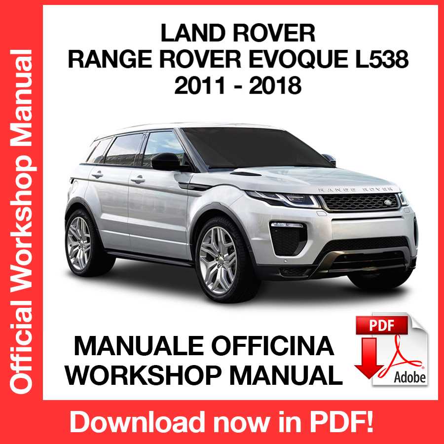 Workshop Manual Land Rover Range Rover EVOQUE L538  (2011-2018) (EN)