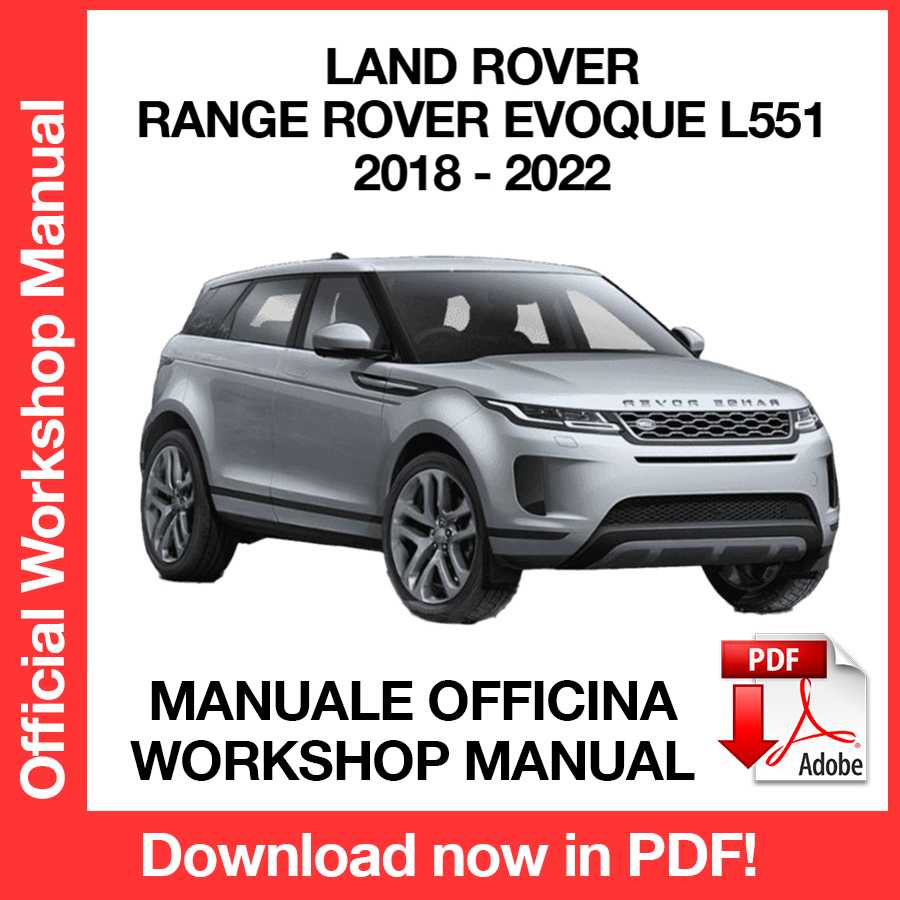 Workshop Manual Land Rover Range Rover EVOQUE L551 (2018-2022) (EN)