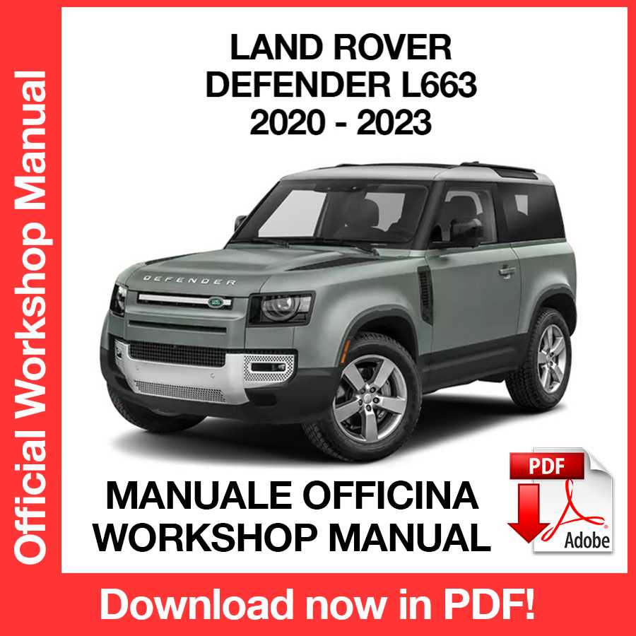 Workshop Manual Land Rover Defender L663 (2020-2023) (EN)