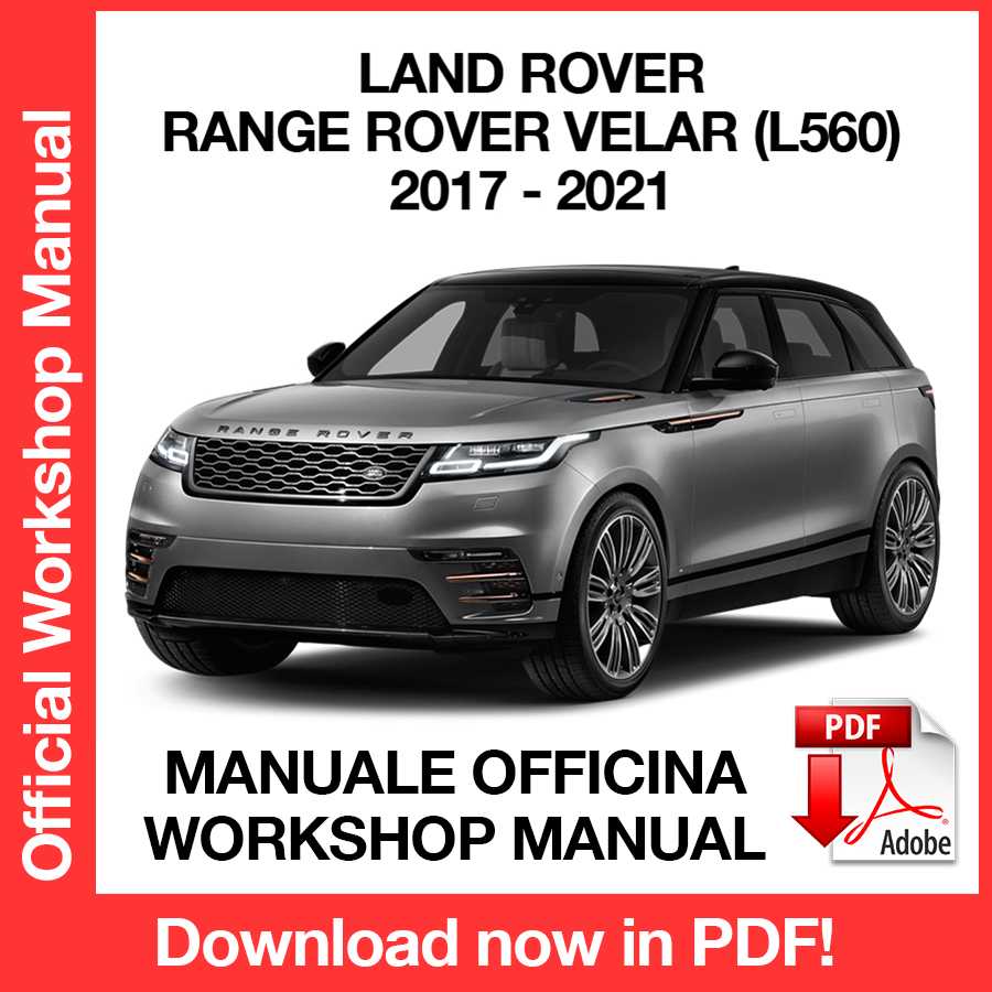 Workshop Manual Land Rover Range Rover VELAR L560 (2017-2021) (EN)