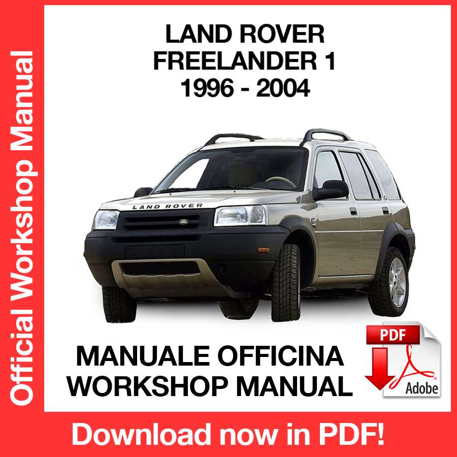 Workshop Manual Land Rover Freelander 1 (1996 - 2004) (EN)