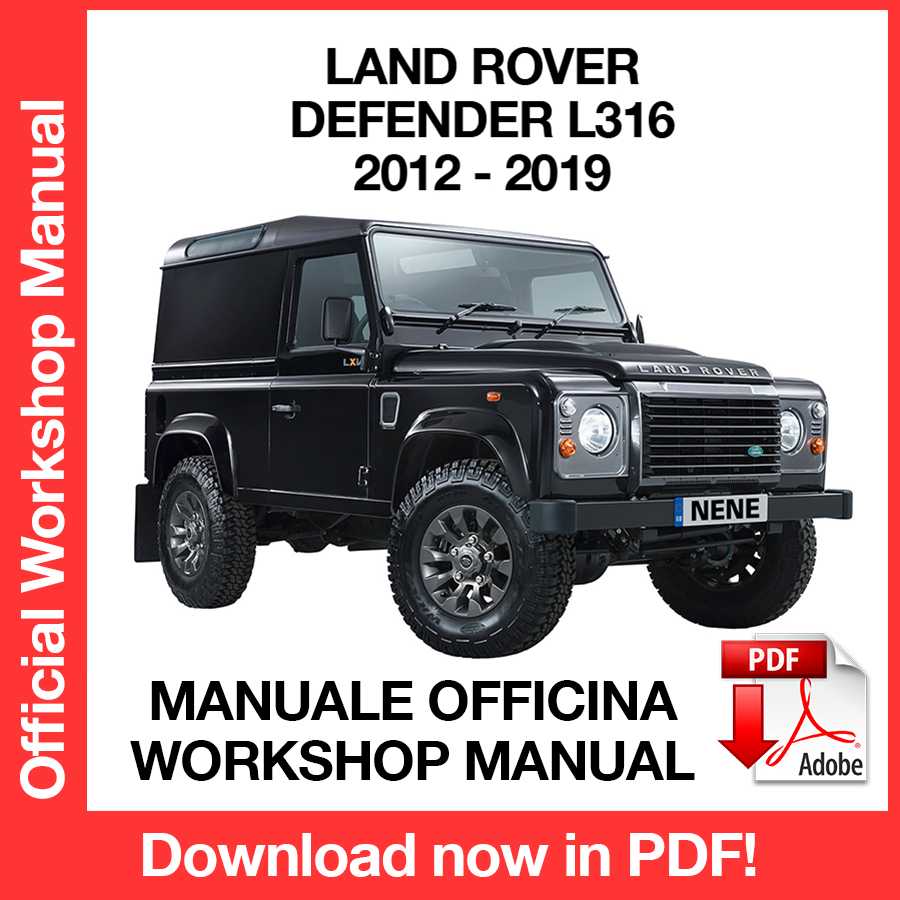 Workshop Manual Land Rover Defender L316 (2012-2019) (EN)