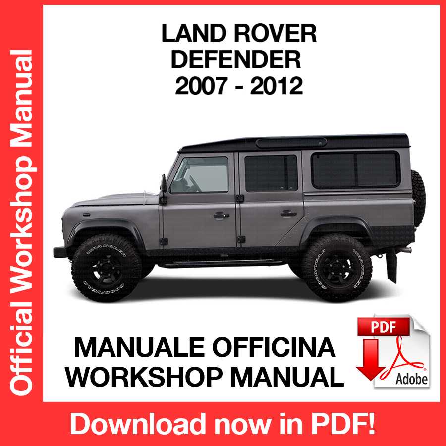 Workshop Manual Land Rover Defender (2007-2012) (EN)
