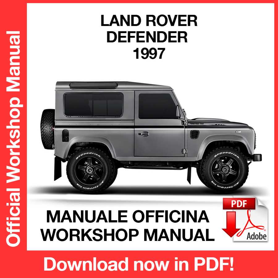 Workshop Manual Land Rover Defender (1997) (EN)