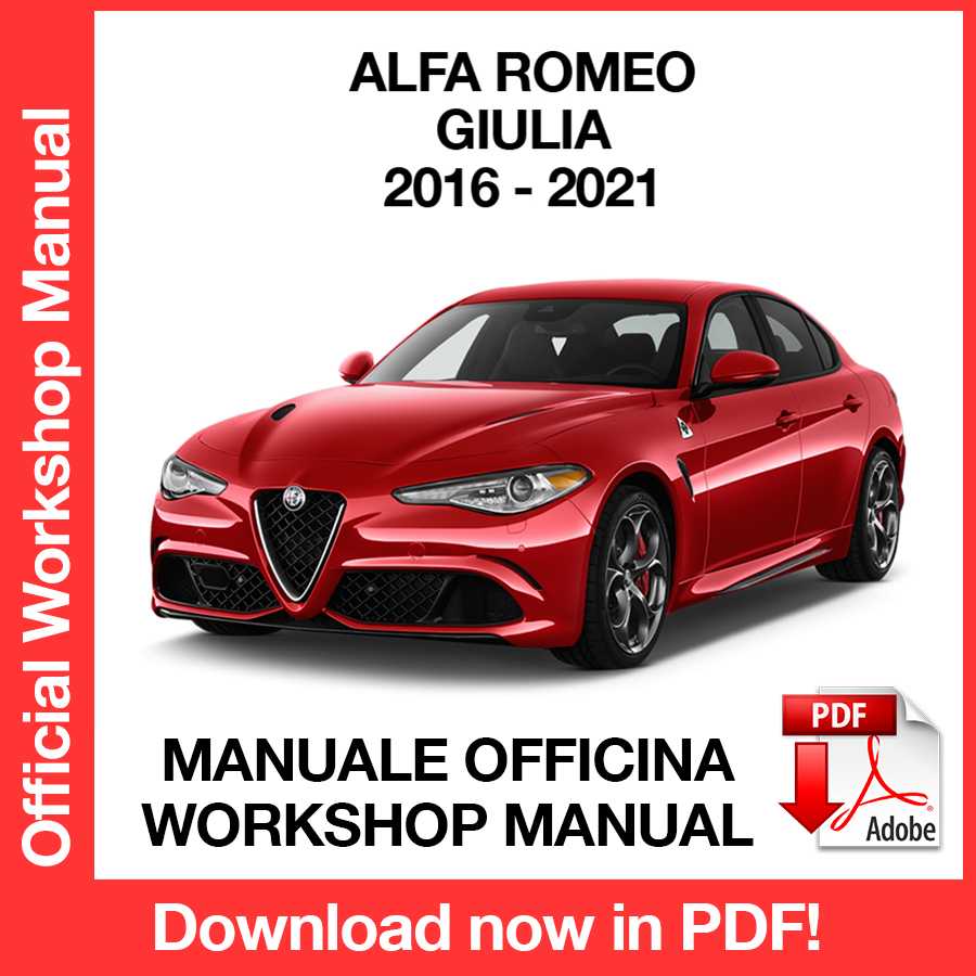 Workshop Manual Alfa Romeo GIULIA Quadrifoglio (2016-2021) (ITA