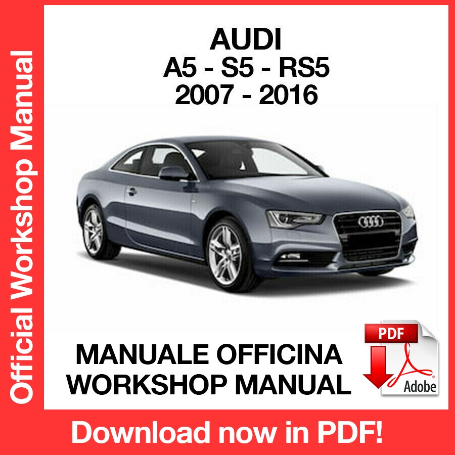 WORKSHOP MANUAL AUDI A5 S5 RS5 (2007-2016) (EN)
