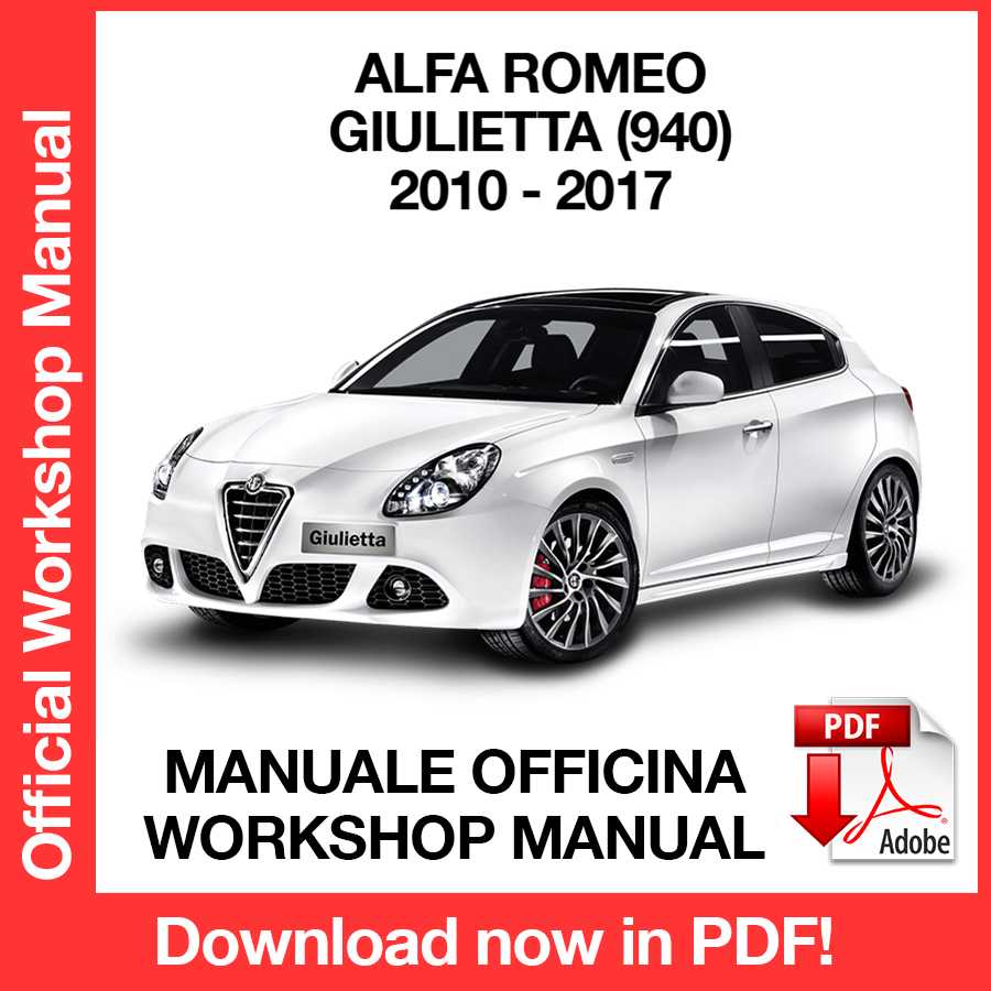 Workshop Manual Alfa Romeo GIULIETTA (2010-2017) (ITA)