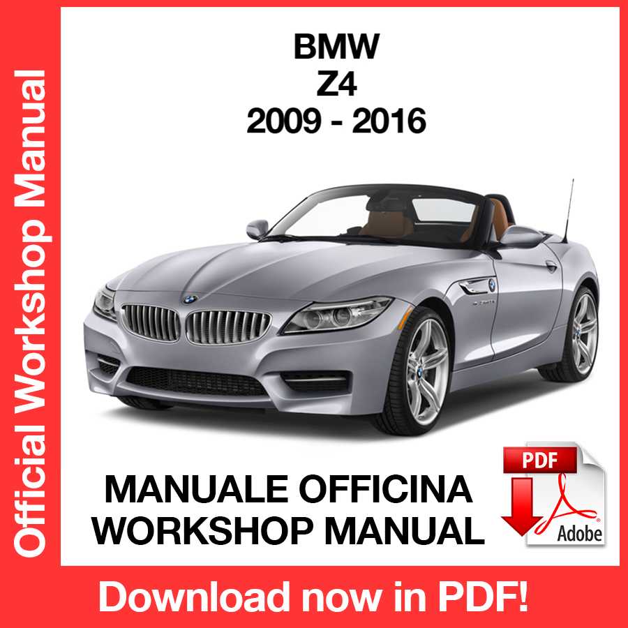Workshop Manual BMW Z4 E89 (2009-2016) (EN)