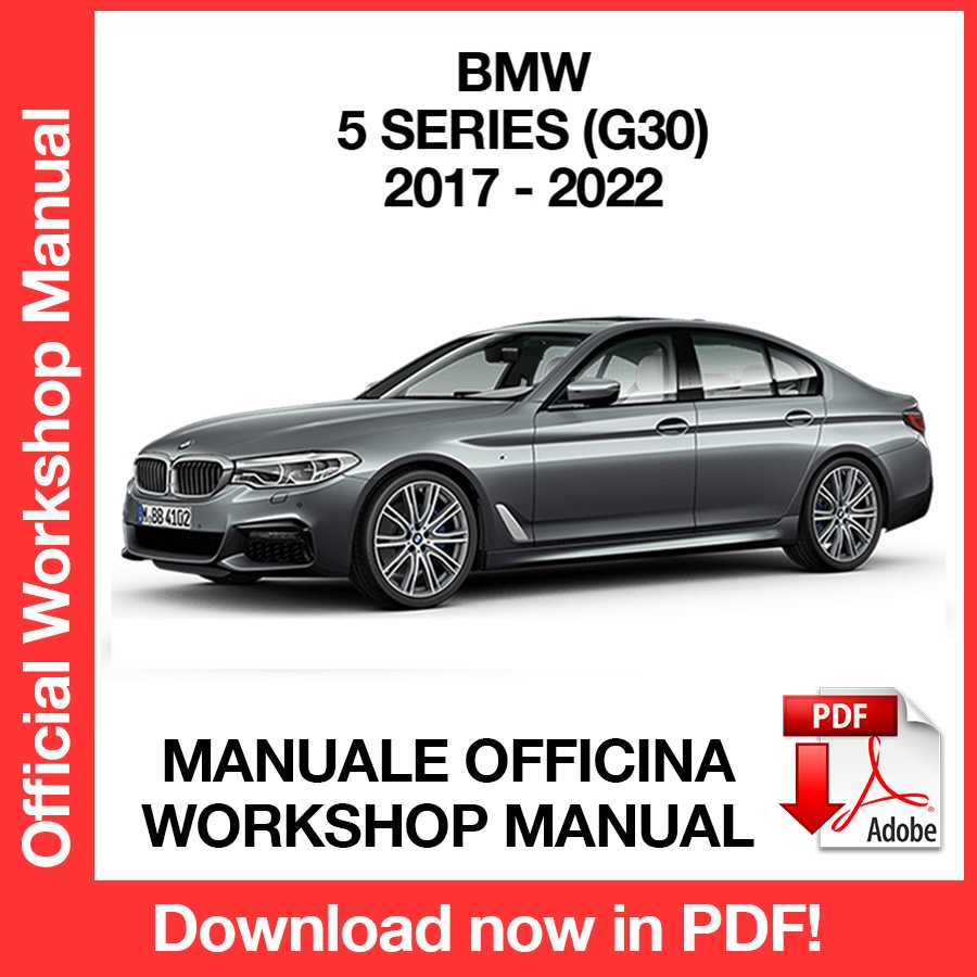 Workshop Manual BMW 5 Series G30 (2017-2022) (EN)