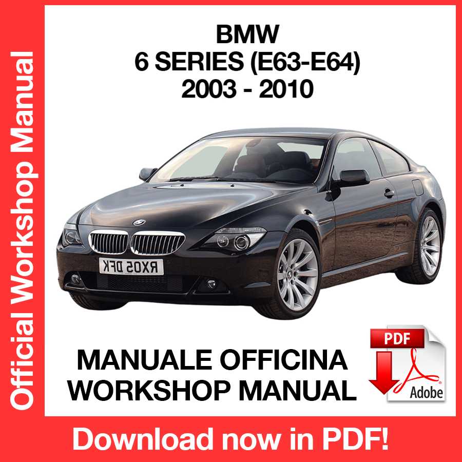 Workshop Manual BMW 6 Series E63 E64 (2003-2010) (EN)