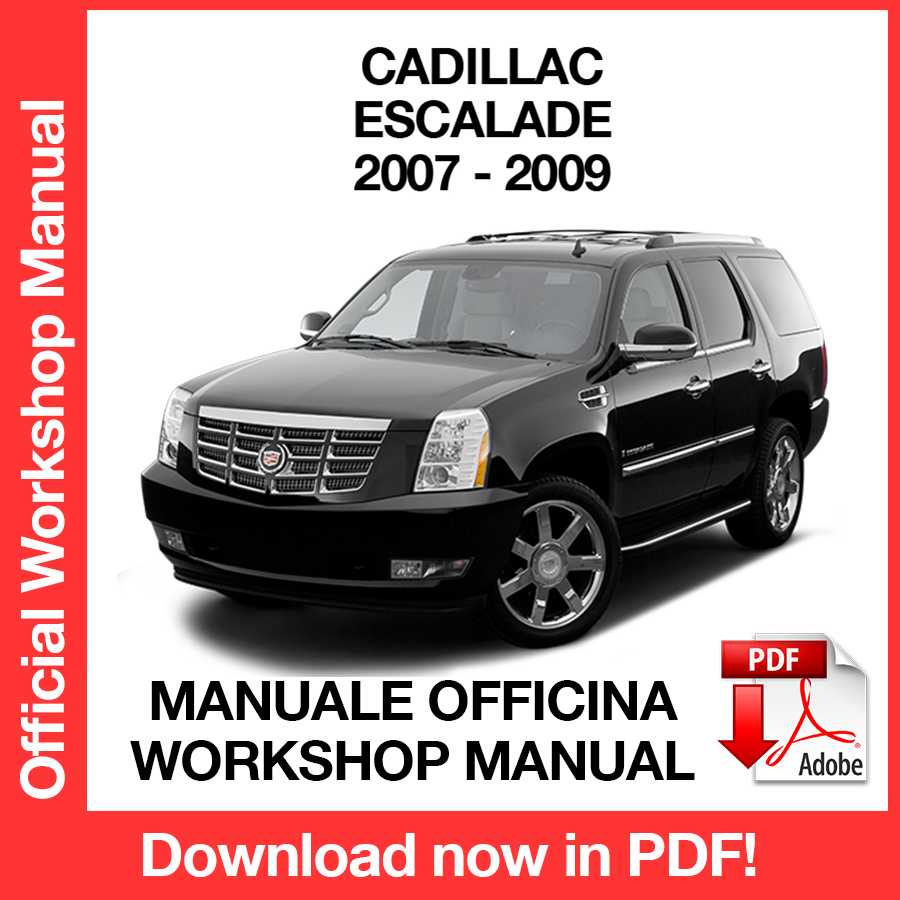 Workshop Manual Cadillac Escalade (2007-2009) (EN)