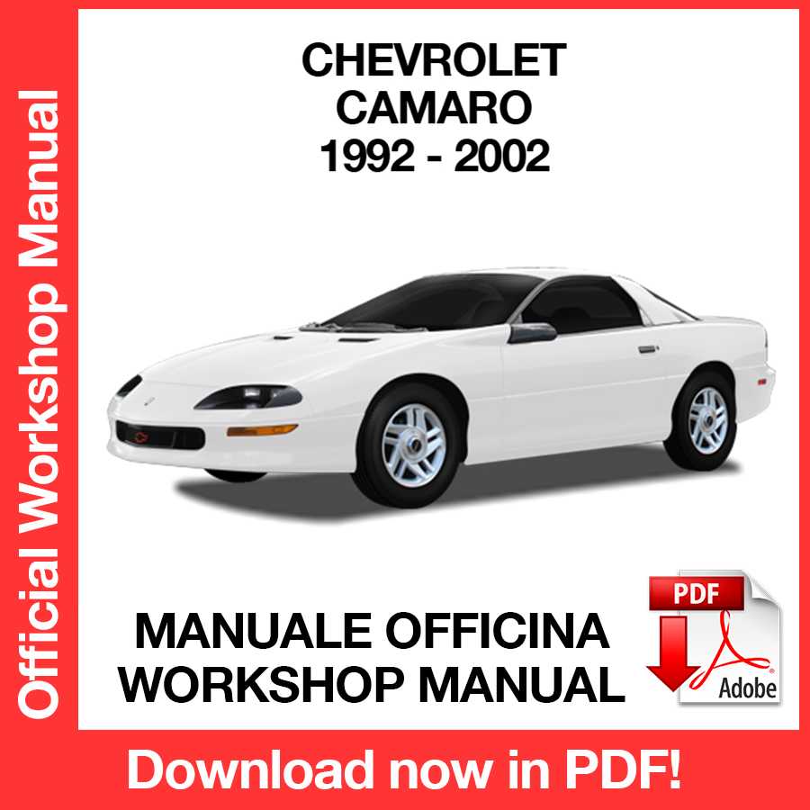Workshop Manual Chevrolet Camaro (1992-2002) (EN)