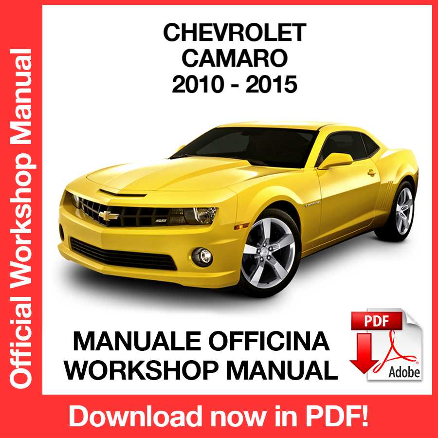 Workshop Manual Chevrolet Camaro (2010-2015) (EN)