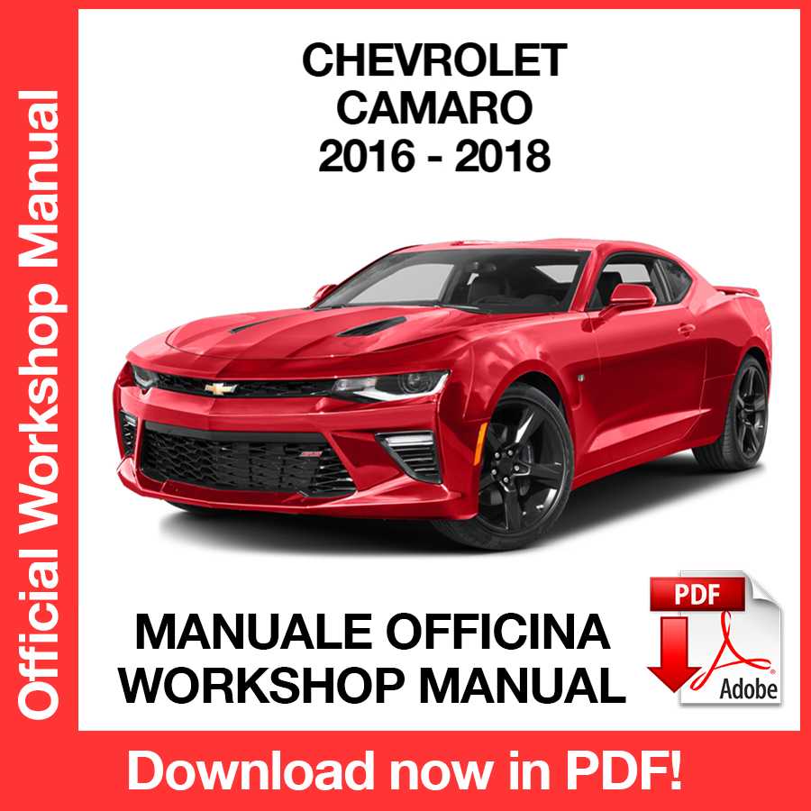 Workshop Manual Chevrolet Camaro (2016-2018) (EN)
