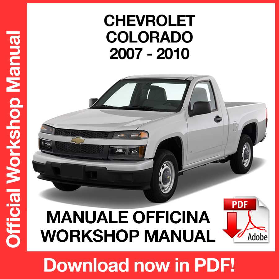 Workshop Manual Chevrolet Colorado (2007-2010) (EN)