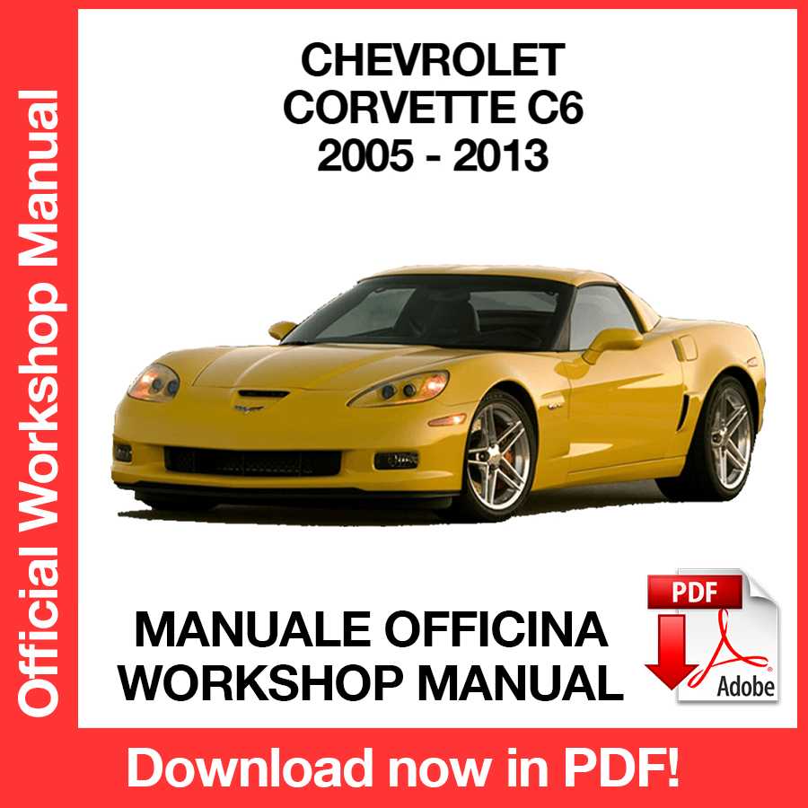 Workshop Manual Chevrolet Corvette C6 (2005-2013) (EN)