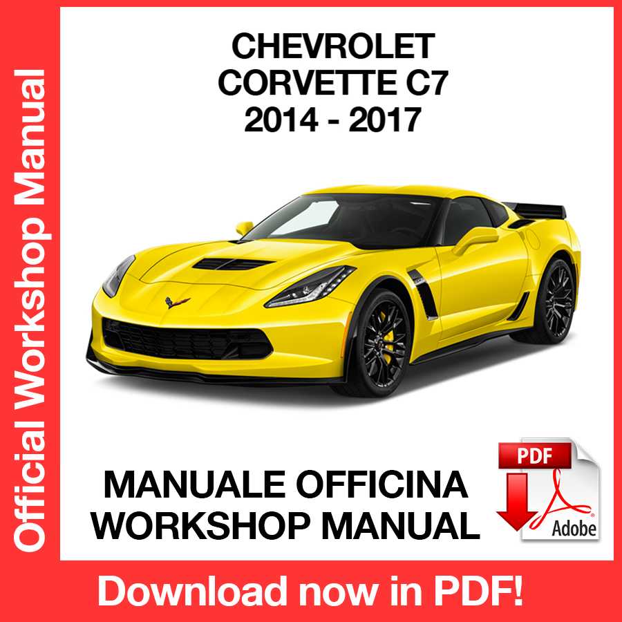 Workshop Manual Chevrolet Corvette C7 (2014-2017) (EN)