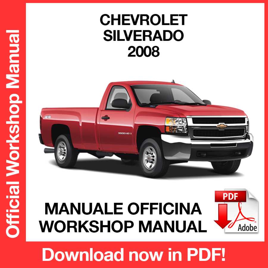 Workshop Manual Chevrolet Silverado (2008) (EN)