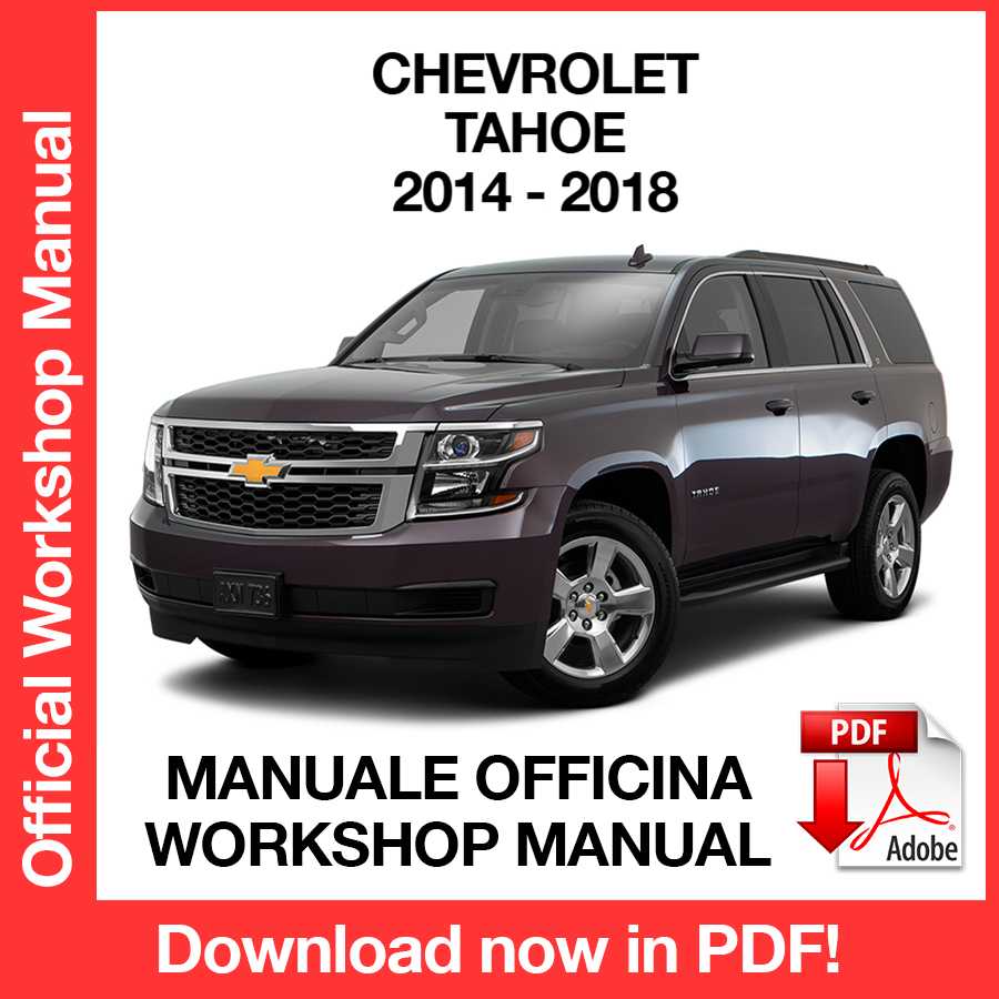 Workshop Manual Chevrolet Tahoe (2014-2018) (EN)