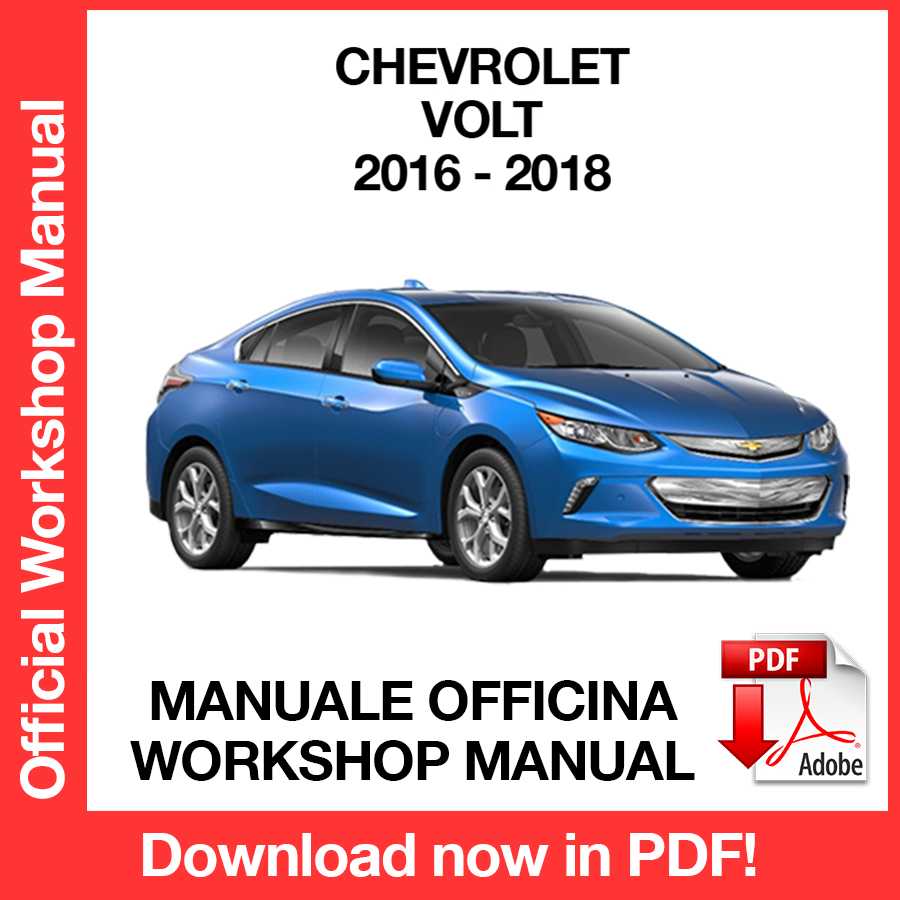 Workshop Manual Chevrolet Volt (2016-2018) (EN)