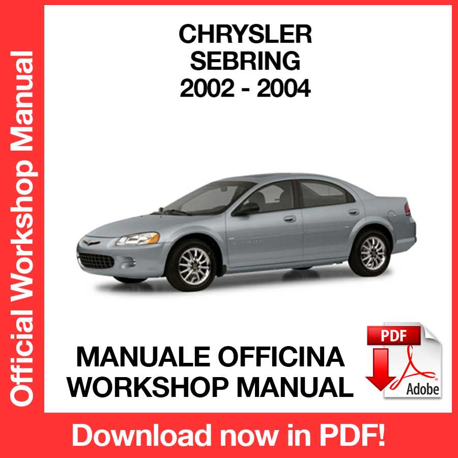 Workshop Manual Chrysler Sebring (2002-2004) (EN)