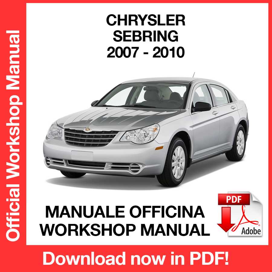 Workshop Manual Chrysler Sebring (2007-2010) (EN)