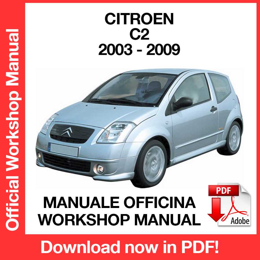Manuale Officina Citroen C2 (2003-2009) (EN)